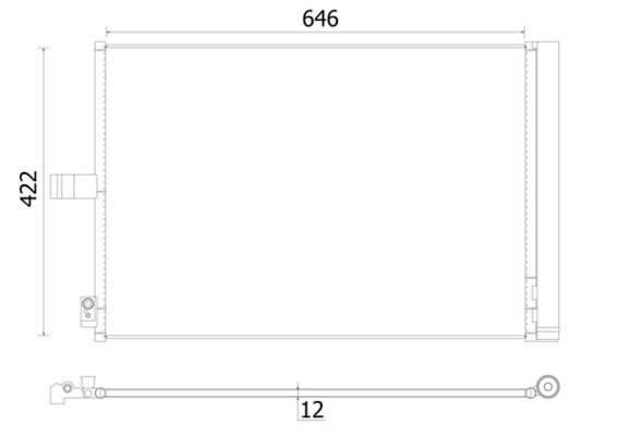 MAHLE AC 932 000S Condenser, air conditioning