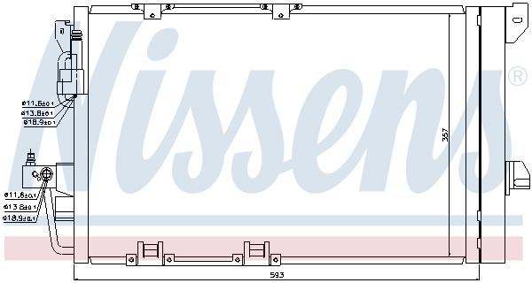 NISSENS 94650 Condenser, air conditioning