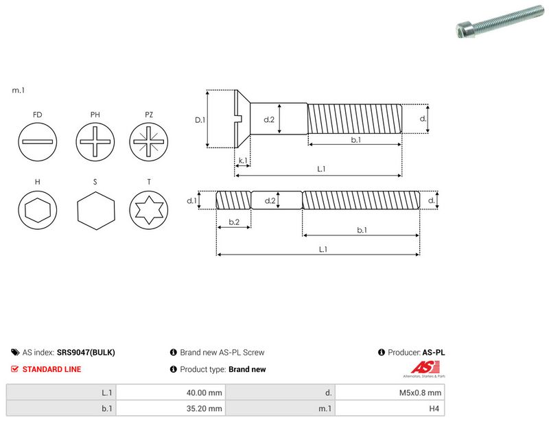 AS-PL SRS9047(BULK) Repair Set, alternator