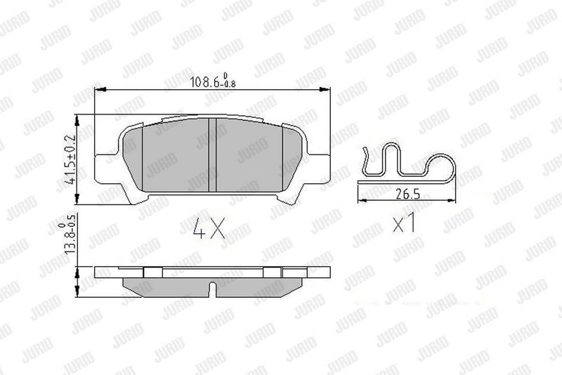 Juego de pastillas de freno