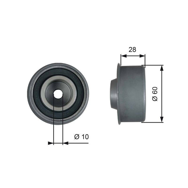 GATES Kreipiantysis skriemulys, paskirstymo diržas