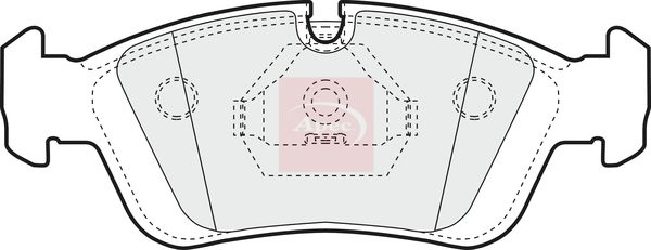 APEC Brake Pad Set, disc brake PAD725