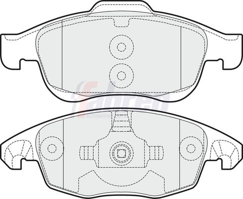 Fahren Brake Pad Set, disc brake FBP3092