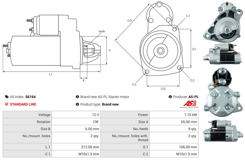 AS-PL S6164 Starter