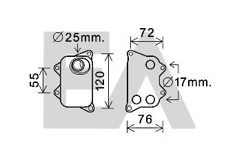 EACLIMA 37G77023 - Oil Cooler, engine oil