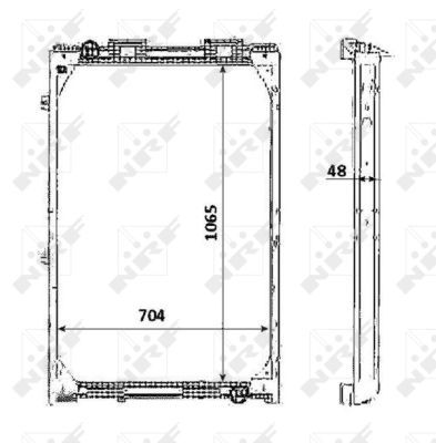 NRF 58345 Radiator, engine cooling