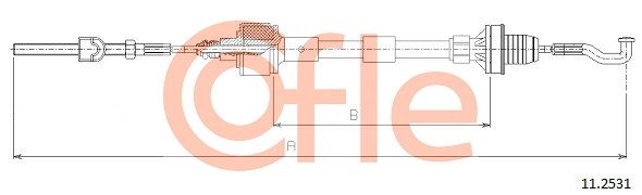 Тросовий привод, привод зчеплення, Cofle 11.2531