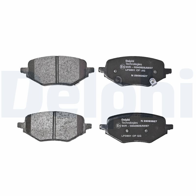 Piduriklotsi komplekt, ketaspidur, DELPHI LP3801