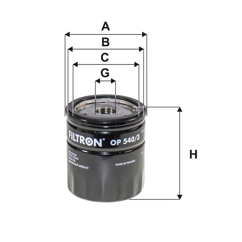 Oliefilter past: ALFA ROMEO GIULIETTA, MITO  CITROEN C5 AIRCROSS, JUMPER III, JUMPY III, SPACETOURER  FIAT 500L, 500X, DUCATO, SCUDO, TIPO, ULYSSE  JEEP RENEGADE  OPEL MOVANO C 1.4-2.2D 08.08-