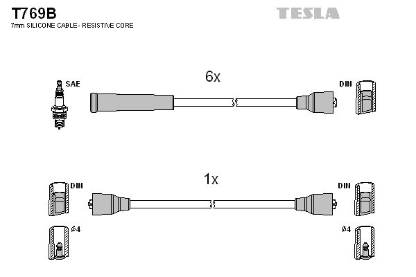 Комплект электропроводки TESLA