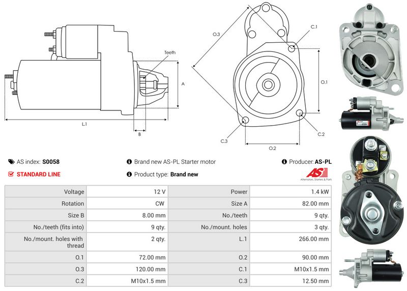 AS-PL S0058 Starter