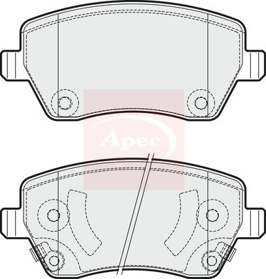 APEC Brake Pad Set, disc brake PAD1887