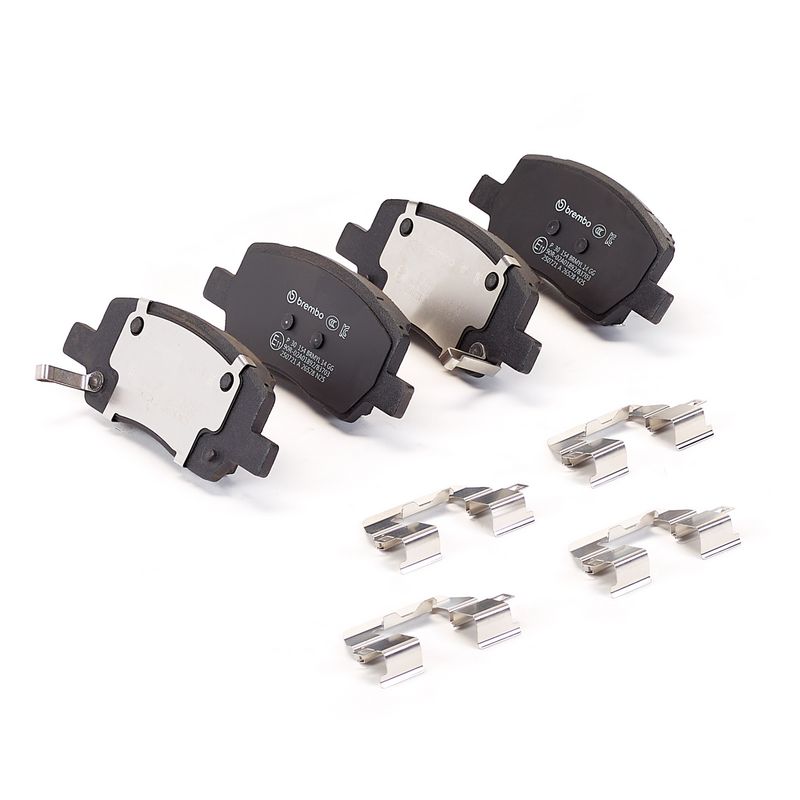 Piduriklotsi komplekt, ketaspidur, BREMBO P 30 154