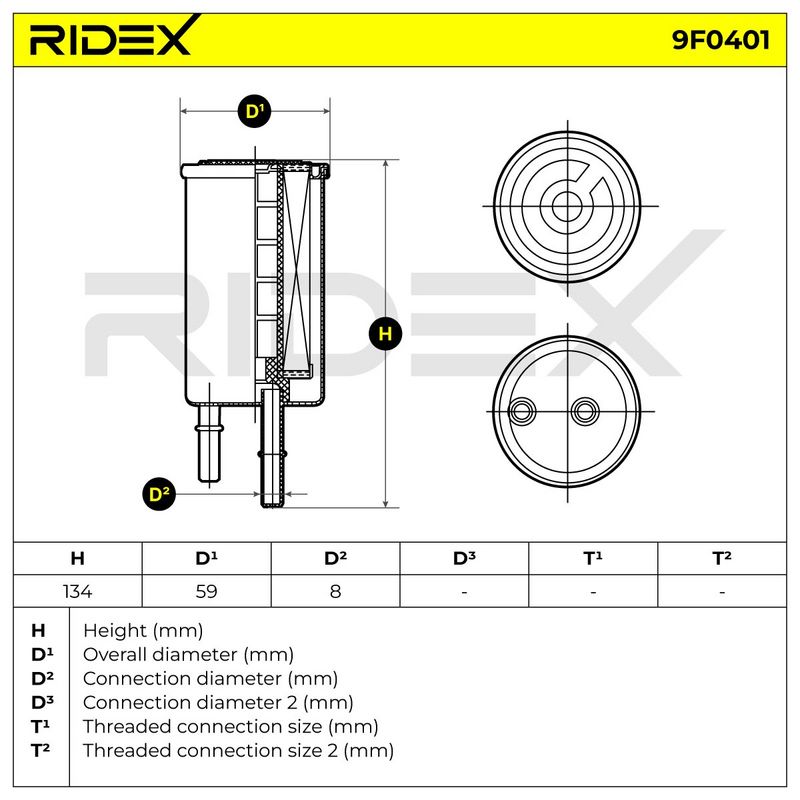 горивен филтър RIDEX