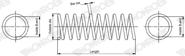 MONROE SP4451 Suspension Spring