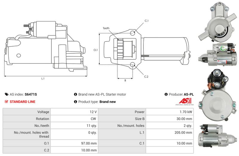 AS-PL S6471S Starter