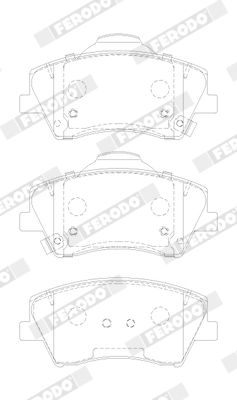 Гальмівні колодки, дискові FERODO FDB5205