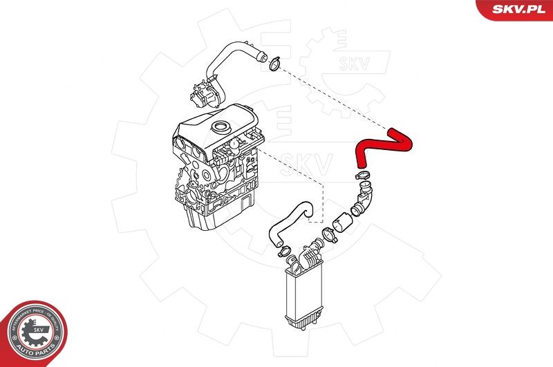 Шланг подачі наддувального повітря, Skv Germany 43SKV065