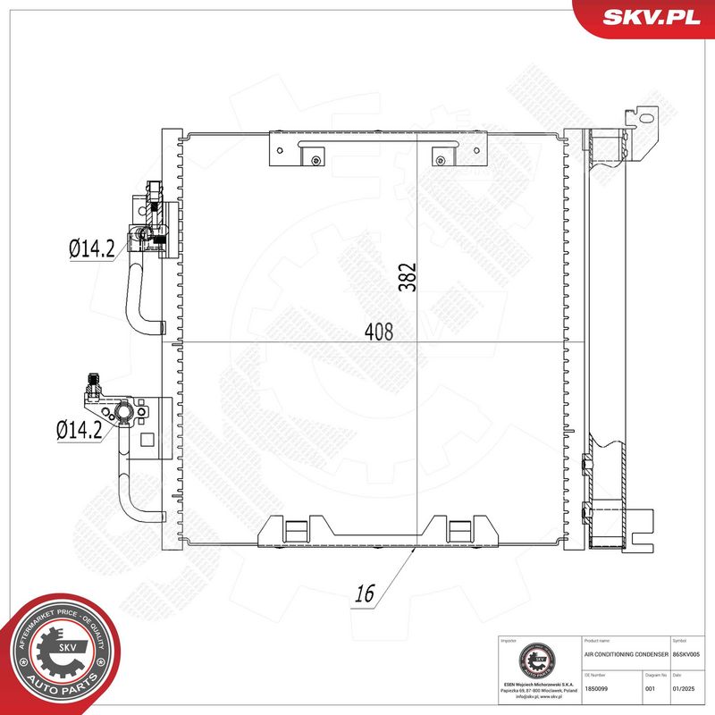Kondensaator, kliimaseade, ESEN SKV 86SKV005