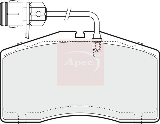 APEC Brake Pad Set, disc brake PAD1365