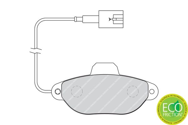 FERODO FDB1944 Brake Pad Set, disc brake