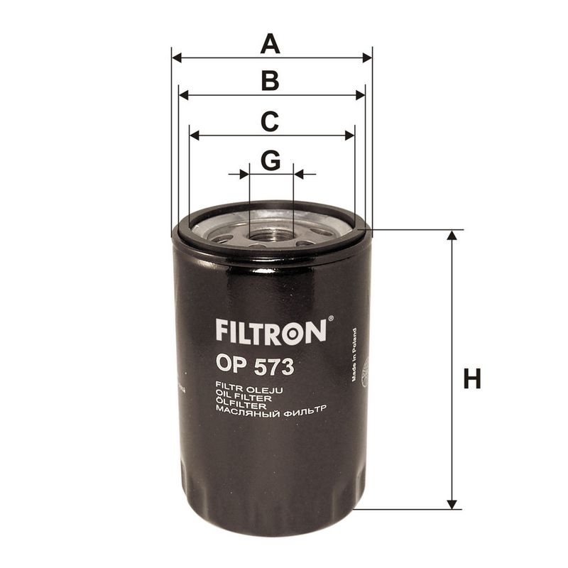 Õlifilter, FILTRON OP 573