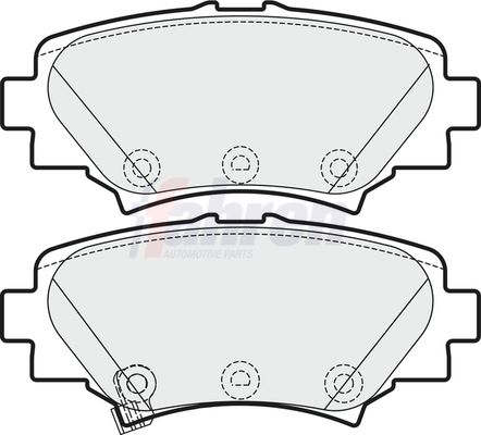 Fahren Brake Pad Set, disc brake FBP3748