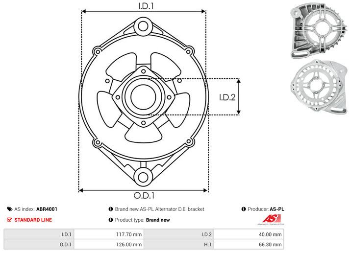 Kaitsekate, generaator, AS-PL ABR4001