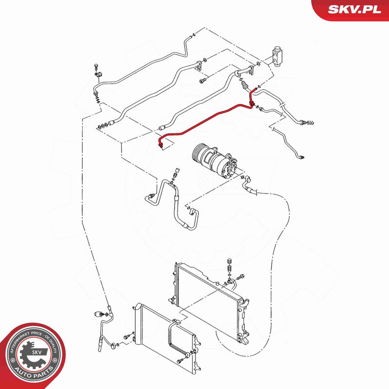 ESEN SKV 54SKV700 High/Low-pressure Line, air conditioning