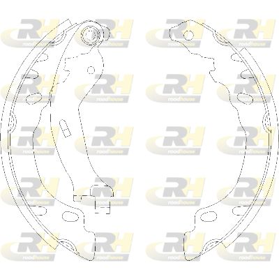 Комплект гальмівних колодок, Roadhouse 415800