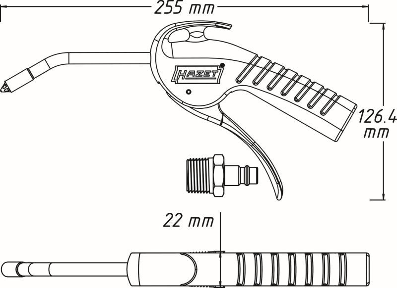 HAZET 9040P-3 Compressed-air Gun