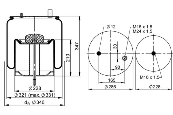 Mech, pneumatické odpružení 4911 N P04