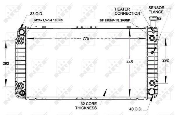NRF 50255 Radiator, engine cooling