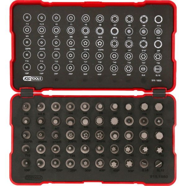 Padrunvõtmete komplekt, KS TOOLS 911.1850