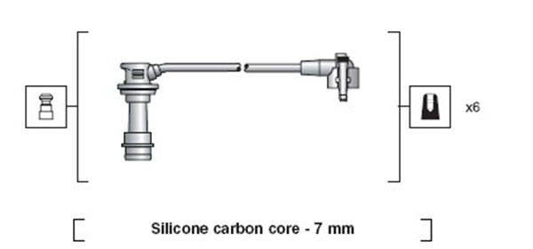 MAGNETI MARELLI gyújtókábelkészlet 941318111099