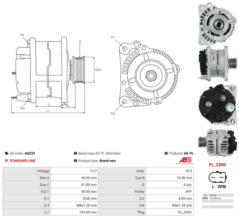 Generaator, AS-PL A0233