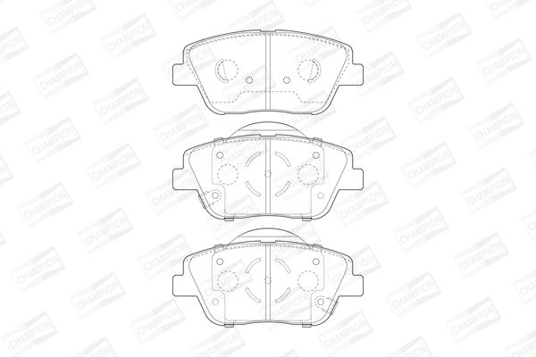 Дискові гальмівні колодки CHAMPION 573462CH