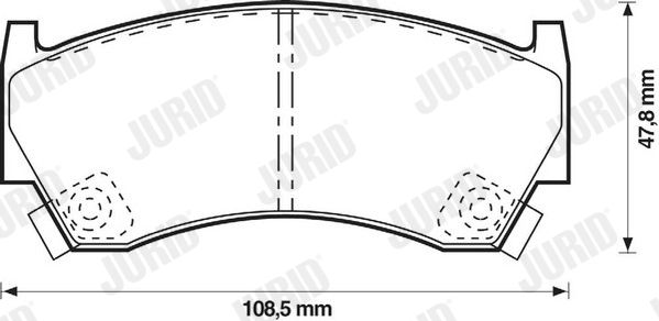 JURID 572396J Brake Pad Set, disc brake