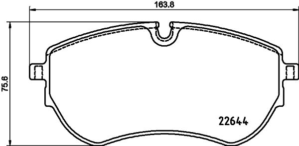 Комплект гальмівних накладок, дискове гальмо, Hella Pagid 8DB355037-731