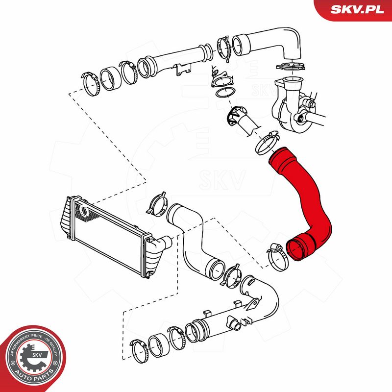 ESEN SKV 24SKV063 Charge Air Hose