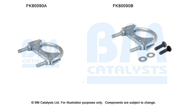 BM CATALYSTS szerelőkészlet, katalizátor FK80090