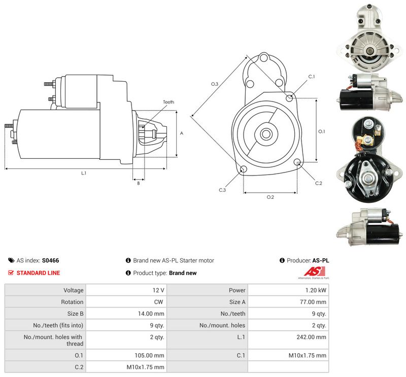 AS-PL S0466 Starter