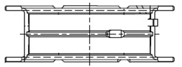 Підшипник колінчатого вала, Mahle 001FL21834000