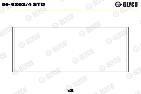 Підшипник шатуна, Glyco 01-4202/4STD