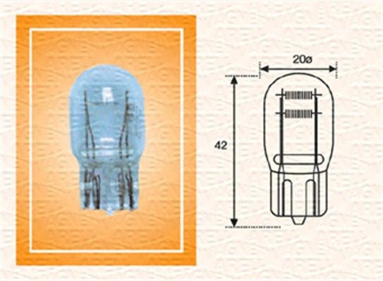 Лампа розжарювання, задній габаритний ліхтар, Magneti Marelli 002052400000