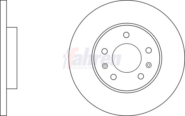Fahren Brake Disc FBD6798