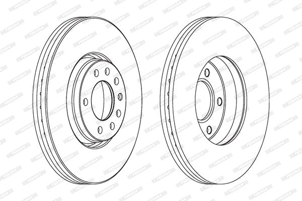 FERODO DDF1261C Brake Disc