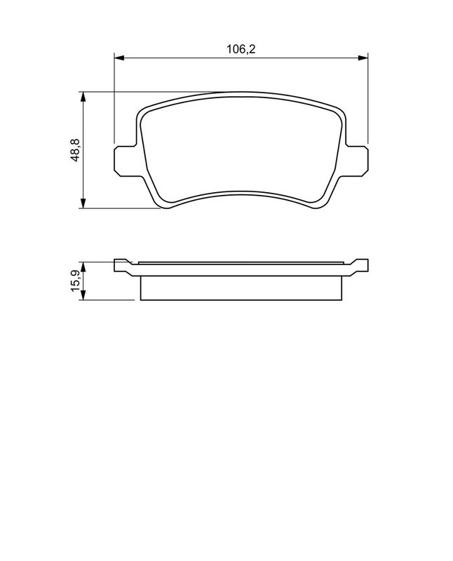 Set placute frana,frana disc 0 986 494 248 BOSCH