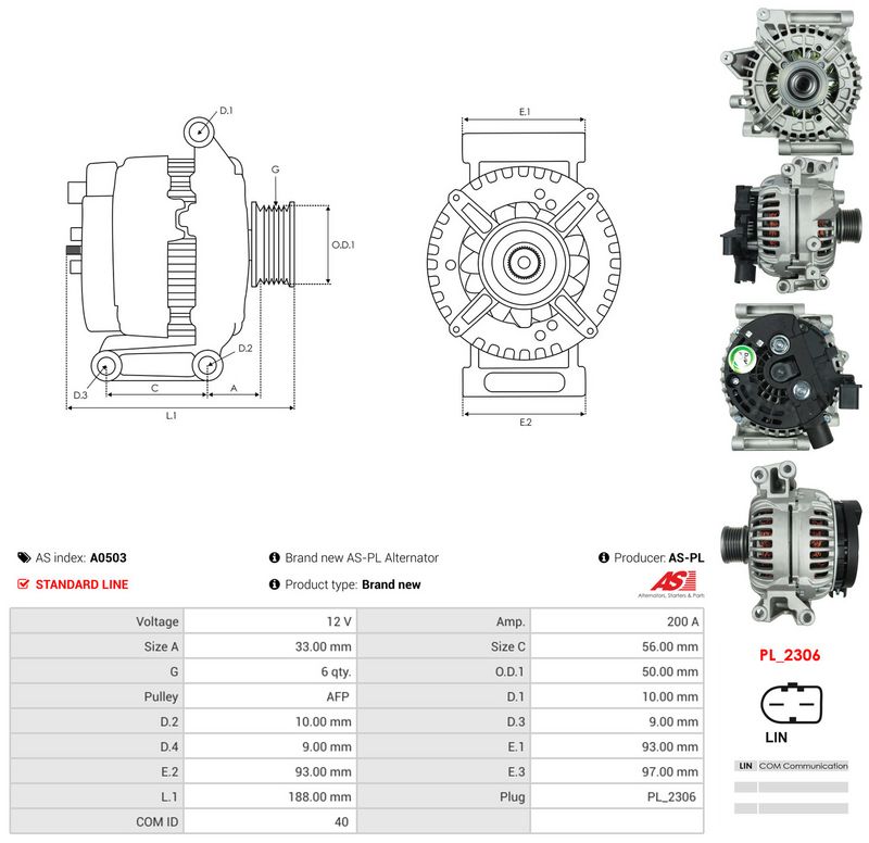 Generaator, AS-PL A0503