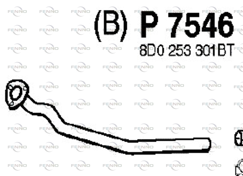 FENNO kipufogócső P7546